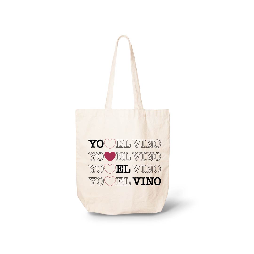 Totebag Yo Amo el Vino (Logo Cross)