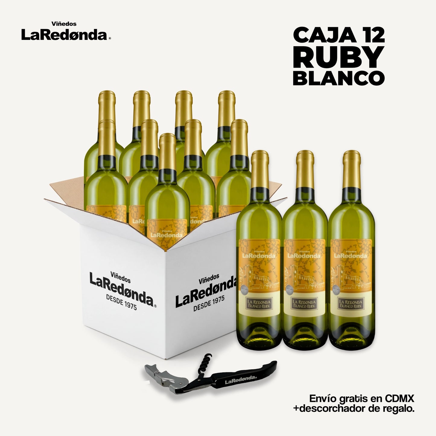 Caja de 12 Blanco Ruby
