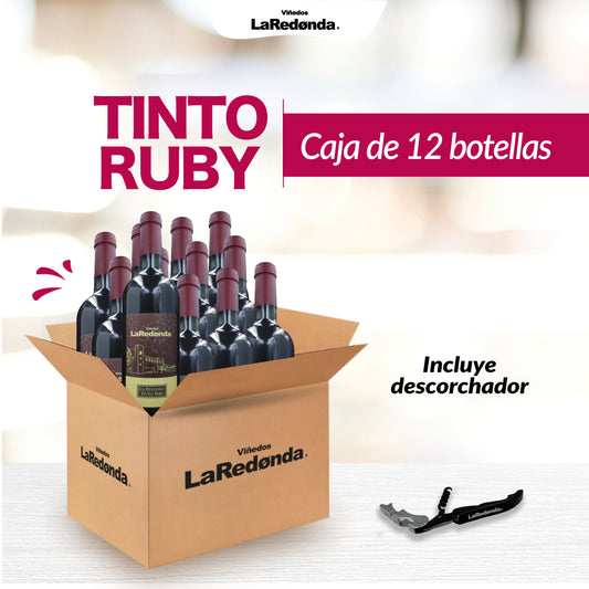 Caja con 12 botellas (Tinto Ruby)